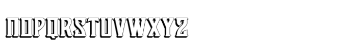 Victorian Supremacy Extrude 2 Font LOWERCASE