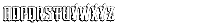 Victorian Supremacy Extrude 3 Font UPPERCASE