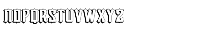 Victorian Supremacy Extrude 3 Font LOWERCASE