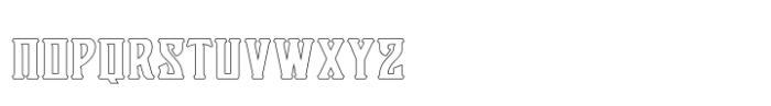 Victorian Supremacy Outline 2 Font LOWERCASE