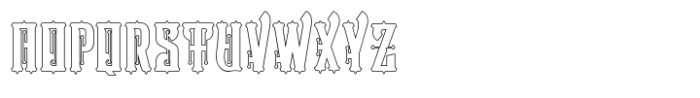 Victorian Supremacy Outline 3 Font UPPERCASE