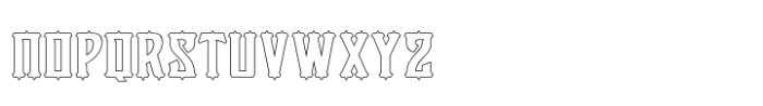 Victorian Supremacy Outline 3 Font LOWERCASE