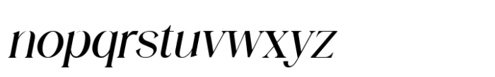 Victorian Vogue Italic Font LOWERCASE