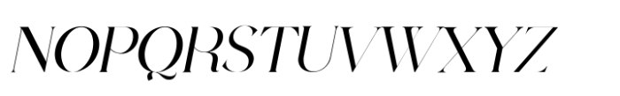 Victorian Vogue Thin Italic Font UPPERCASE
