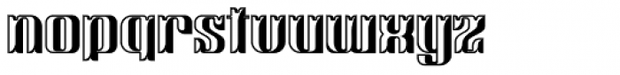 Victorina Black Shadow Font LOWERCASE