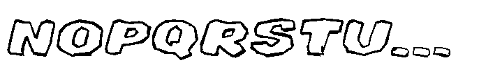 Victory Lane Sketch Outline Font UPPERCASE