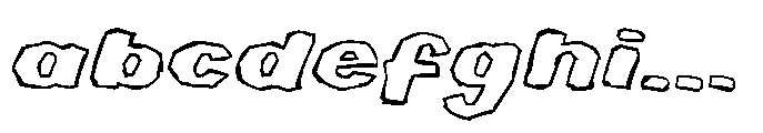 Victory Lane Sketch Outline FONT