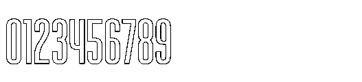 Victory Striker Slant Outline Font OTHER CHARS