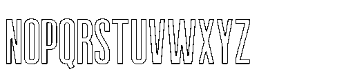 Victory Striker Slant Outline Font UPPERCASE