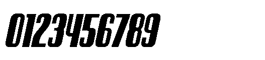 Victory Striker Slant Retro Slant Font OTHER CHARS
