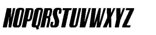 Victory Striker Slant Retro Slant Font UPPERCASE