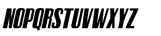 Victory Striker Slant Retro Slant Font LOWERCASE