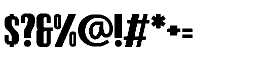 Victory Striker Slant Retro Font OTHER CHARS