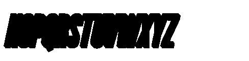 Victory Striker Slant Sans Extrude Slant Font UPPERCASE