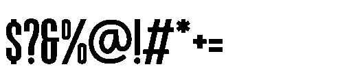 Victory Striker Slant Sans Font OTHER CHARS