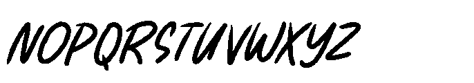 Victory Striker Slant Script Font LOWERCASE