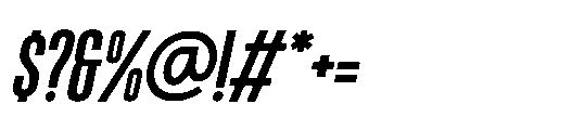 Victory Striker Slant Slant Font OTHER CHARS
