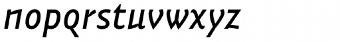 Vidange Pro Medium Italic Font LOWERCASE