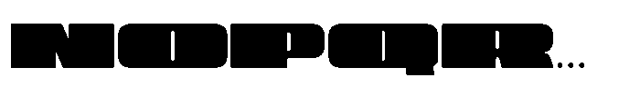 View Black Roman Font UPPERCASE