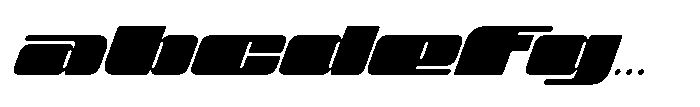 View Black Slant FONT
