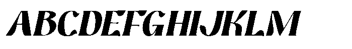 Vigrit Oblique Font UPPERCASE