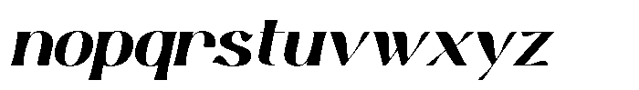 Vigrit Oblique Font LOWERCASE