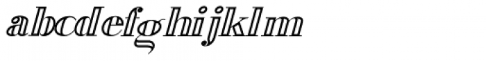 Viking Drink Bold Outline Italic Font LOWERCASE