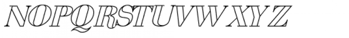Viking Drink Outline Italic Font UPPERCASE