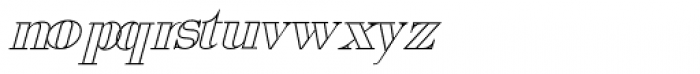 Viking Drink Outline Italic Font LOWERCASE