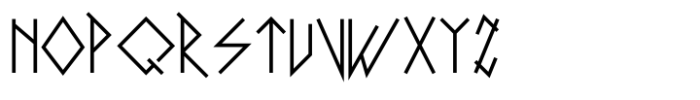 Viking Futh Ark Runic Font UPPERCASE