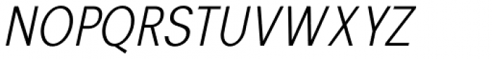 Vikive Condensed Light Italic Font UPPERCASE