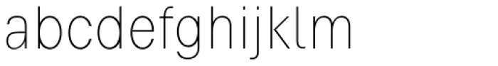 Vikive Condensed Thin Font LOWERCASE
