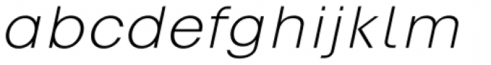Vikive Light Italic Font LOWERCASE