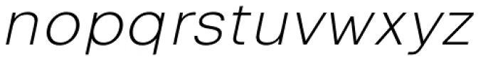 Vikive Light Italic Font LOWERCASE