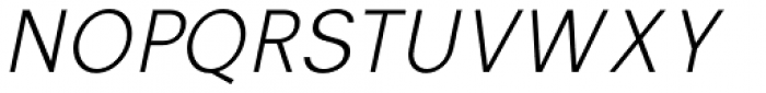 Vikive Semicondensed Light Italic Font UPPERCASE