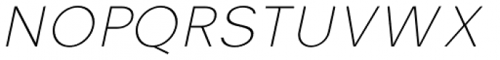 Vikive Thin Italic Font UPPERCASE