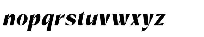 Villesta Italic Font LOWERCASE