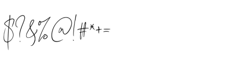 Villonia Signature Font OTHER CHARS