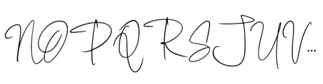 Villonia Signature Font UPPERCASE