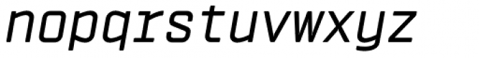 Vin Mono Pro Medium Italic Font LOWERCASE