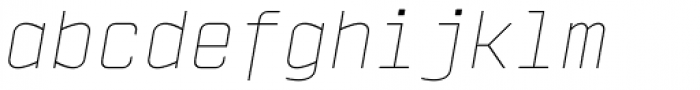 Vin Mono Pro Thin Italic Font LOWERCASE