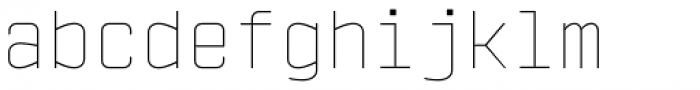 Vin Mono Pro Thin Font LOWERCASE