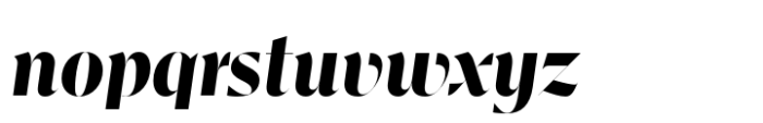 Vinco Display Heavy Italic Font LOWERCASE