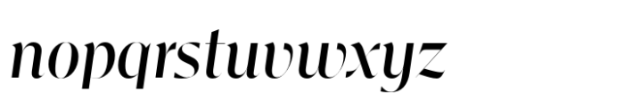 Vinco Display Medium Italic Font LOWERCASE