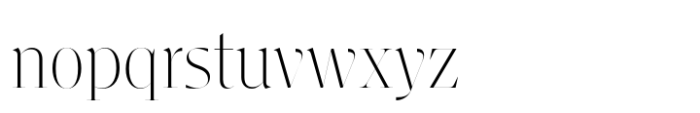 Vinco Display Thin Font LOWERCASE