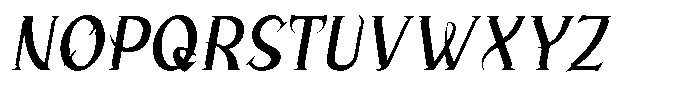 Vindira Italic Font UPPERCASE