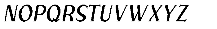 Vindira Italic Font LOWERCASE