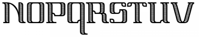 Vinea Regular Perpendicular Font UPPERCASE
