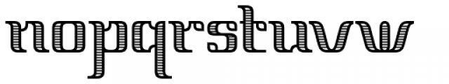 Vinea Regular Perpendicular Font LOWERCASE