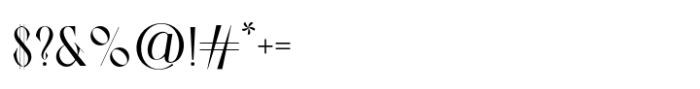 Vingico Display Bold Font OTHER CHARS